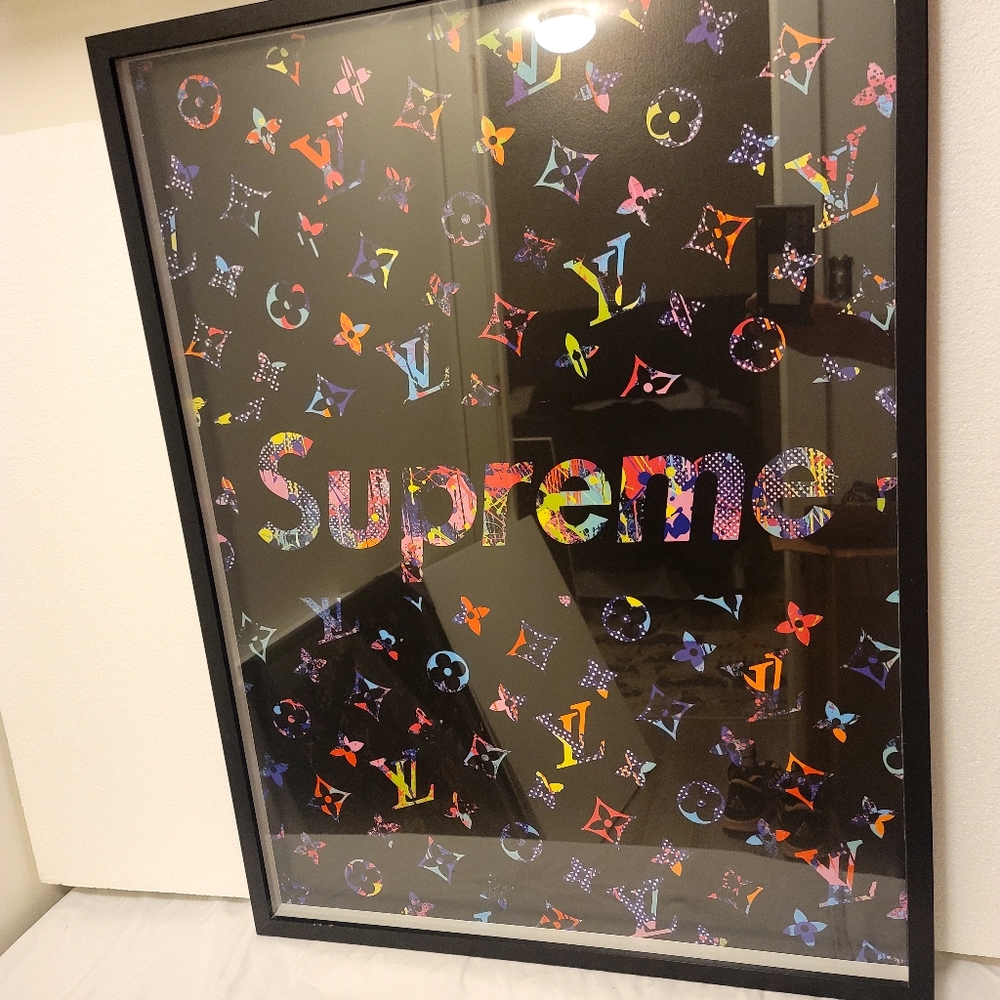 Oliver Gal 'SUPREME x LOUIS VUITTON' wall art